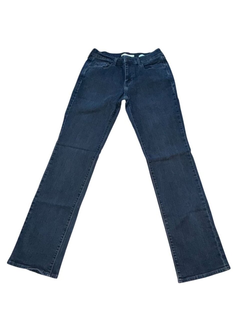 Levi Strauss & Co Womens 505 Straight Denim Jeans-Dark Wash Blue-Size 6-GUC